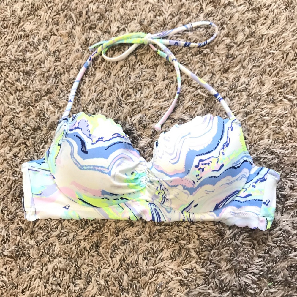 Marble Bikini Top